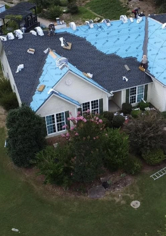 grey roof shihngle installation monroe ga
